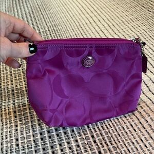 Coach Fuchsia Cosmetic Bag